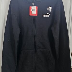 Kids Puma Black Zip-Up Hoodie Boys Size XL